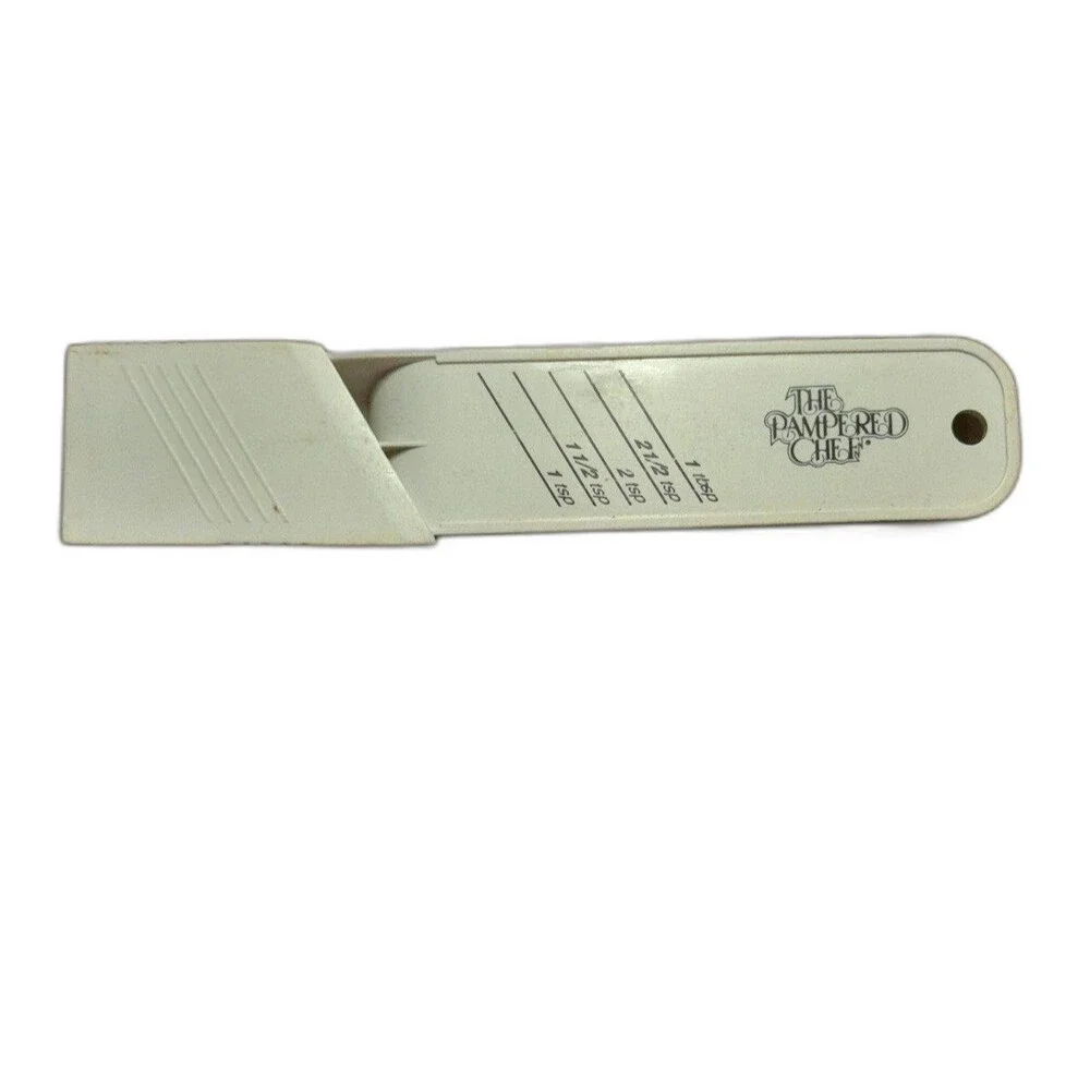 Pampered Chef Adjustable Easy Read Teaspoon Tsp Measuring Spoon Measure